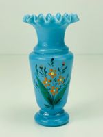 Antike viktorianische Opalglas Vase , ca. Mitte 19. Jh.